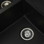 Гранітна мийка для кухні Platinum 7850 HARMONY матова Чорна