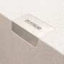 Гранітна мийка для кухні Platinum 8650 DIAMOND матова (топаз)