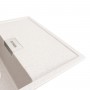 Гранітна мийка для кухні Platinum 8650 DIAMOND матова (топаз)