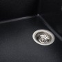Гранітна мийка для кухні Platinum 6550 INTENSO матовий Карбон