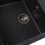 Гранітна мийка для кухні Platinum 7950 Selena матова Графіт