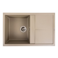 Гранітна мийка для кухні Platinum 7950 Selena матовий Титан