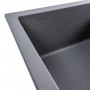 Гранітна мийка для кухні Platinum 6550 LOTOS матовий Сірий Мусон