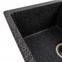 Гранітна мийка для кухні Platinum 6250 ZIRKONE матовий графіт