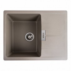 Гранітна мийка для кухні Platinum 6250 ZIRKONE матовий Титан