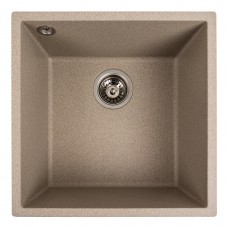 Гранітна мийка для кухні Platinum 4040 RUBA матова сафарі