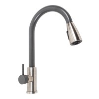 Змішувач з висувним виливом Platinum KT 8203 (8614) Моріон комбі