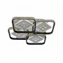 Люстра світлодіодна акрілова Sirius C7050/4A WH+BK (224W)