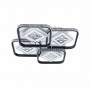 Люстра світлодіодна акрілова Sirius C7050/4A WH+BK (224W)