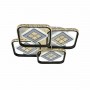 Люстра світлодіодна акрілова Sirius C7050/4A WH+BK (224W)