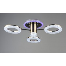 Люстра світлодіодна акрилова Sirius B YH1009/3 GD+BK 46W