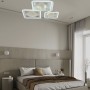 Люстра світлодіодна акрілова Sirius LI8885/3A WH (BL+YL) 98W+42W
