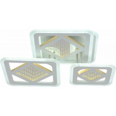 Люстра світлодіодна акрілова Sirius LI8885/3A WH (BL+YL) 98W+42W
