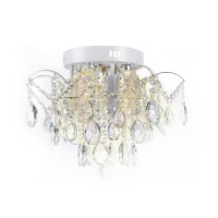 Люстра кришталева Sirius XE4039/4-400 (WH+GOLD) PN-LED