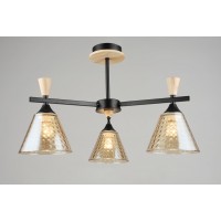 Люстра декоративна Sirius B N5664/3 BK+WOOD