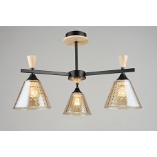 Люстра декоративна Sirius B N5664/3 BK+WOOD