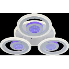 Люстра світлодіодна акрілова Sirius LI8889/3B WH (BL+YL) 72W+24W