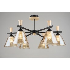 Люстра декоративна Sirius B N5664/6 BK+WOOD