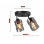 Люстра декоративна Sirius S4944-2 BK+SM з поворотнім механізмом