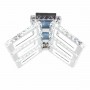 Люстра світлодіодна акрилова Sirius 2926-6 240W+48W