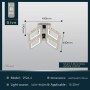 Люстра світлодіодна акрилова Sirius 2926-4 160W+28W
