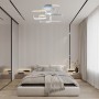 Люстра світлодіодна акрілова Sirius C7079/4B WH (RGB) 120W+8W
