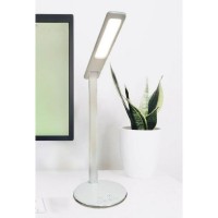 Сенсорная настольная LED лампа с беспроводной зарядкой белая (BTJ-T300)