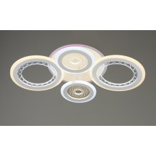 Люстра світлодіодна акрілова Sirius B S2020/2+2 156W+16W