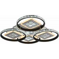 Люстра світлодіодна акрілова Sirius C7053/4 WH+BK (224W)