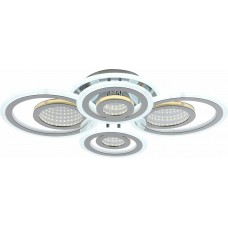 Люстра світлодіодна акрілова Sirius LI8889/2+2 CR (BL+YL) 104W+44W