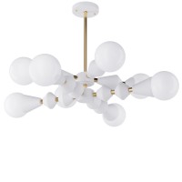 Люстра Dome V8 horizontal арт. 5990 Золотий/білий