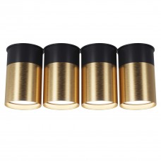 Точковий спот BP Black/White Gold на 4 лампи, арт. 25624 Золотий/чорний 2