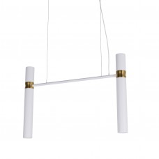 Люстра Tube chandelier, арт. 5299 Золотий/білий 100 см