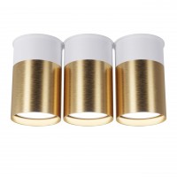 Точковий спот BP Black/White Gold трійний, арт. 25606 Золотий/білий 2