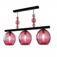 Люстра Geometric Colorglass, арт. 12101 Гранатовий 2