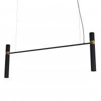 Люстра Tube chandelier, арт. 5299 Золотий/чорний 150 см