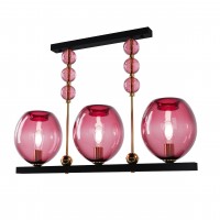 Люстра Geometric Colorglass, арт. 12101 Гранатовий 1