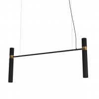 Люстра Tube chandelier, арт. 5299 Золотий/чорний 120 см