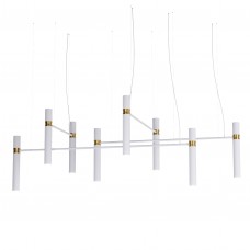 Люстра Tube chandelier, арт. 5299 Золотий/білий Комплект: 100 см+120 см+150 см+200 см