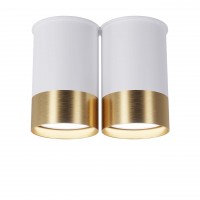 Точковий спот BP Black/White Gold двійний, арт. 25595 Золотий/білий 1