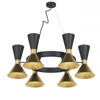 Люстра Dualight C, арт. 25352 Золотий/чорний