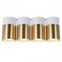 Точковий спот BP Black/White Gold на 4 лампи, арт. 25624 Золотий/білий 2