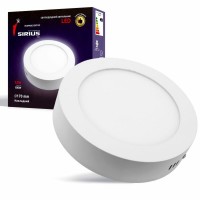 Світильник Sirius LED накладний круглий SM-12B 12W 5000к