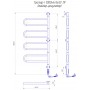 Рушникосушка Тристар-I 1000х445/55 електр. TR