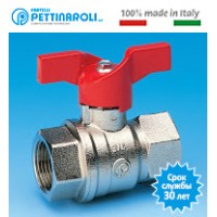 Кульовий кран для води ВВ 1 1/4" метелик Pettinaroli Італія