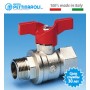 Кульовий кран для води ВН 1 1/4" метелик Pettinaroli Італія